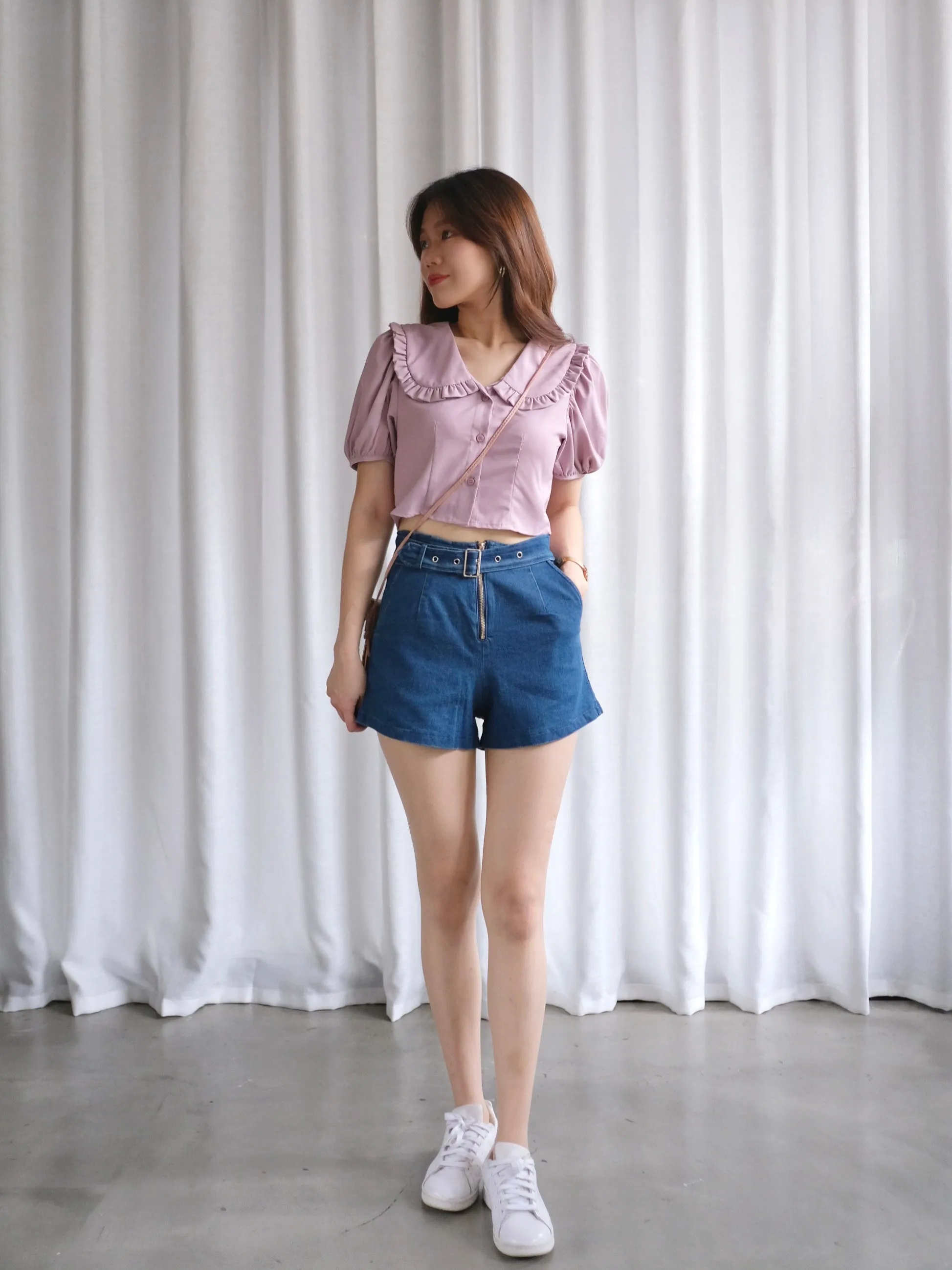 ACEWIN Zip Front Denim Shorts (Size S-L) 300972