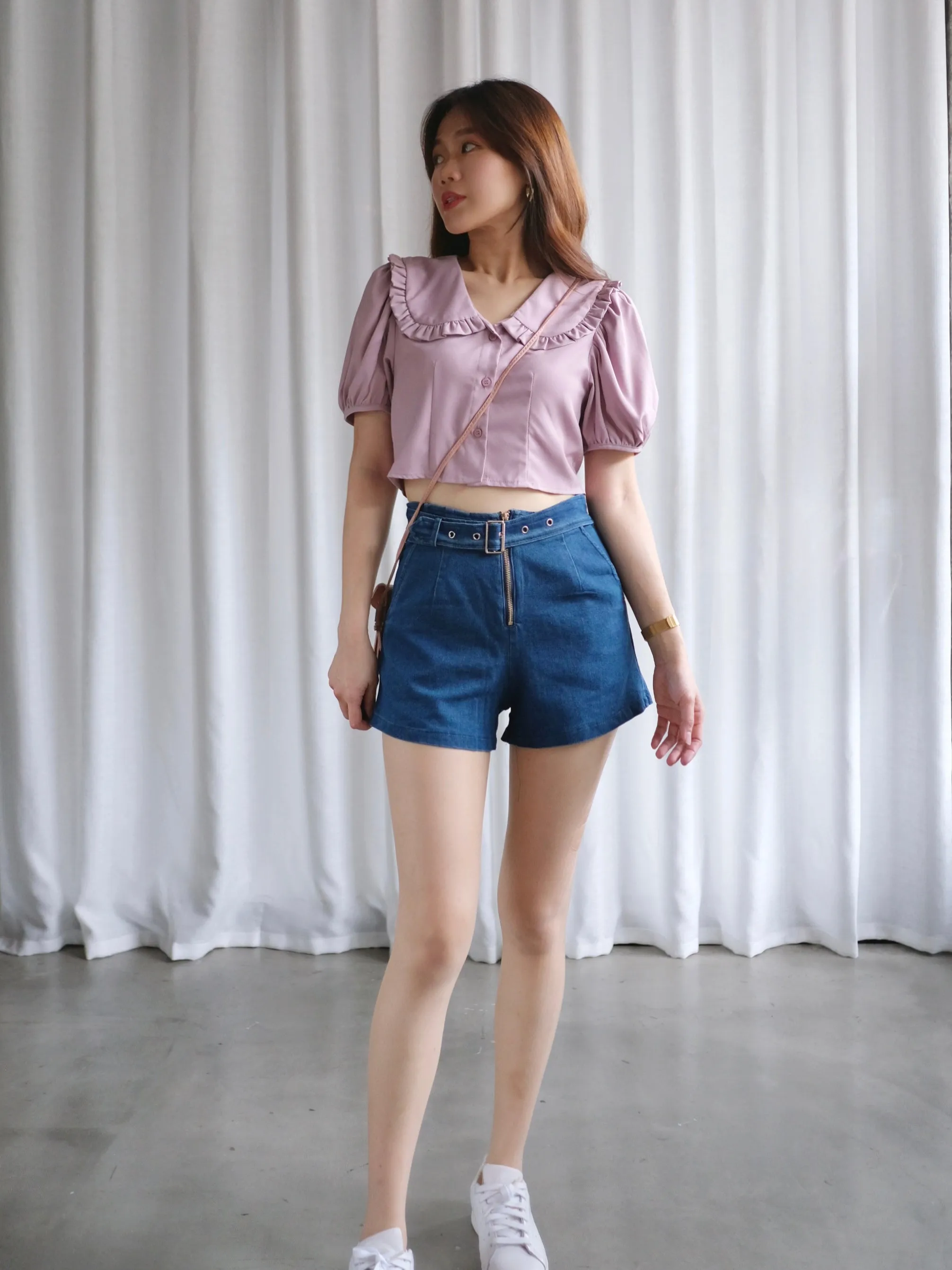 ACEWIN Zip Front Denim Shorts (Size S-L) 300972