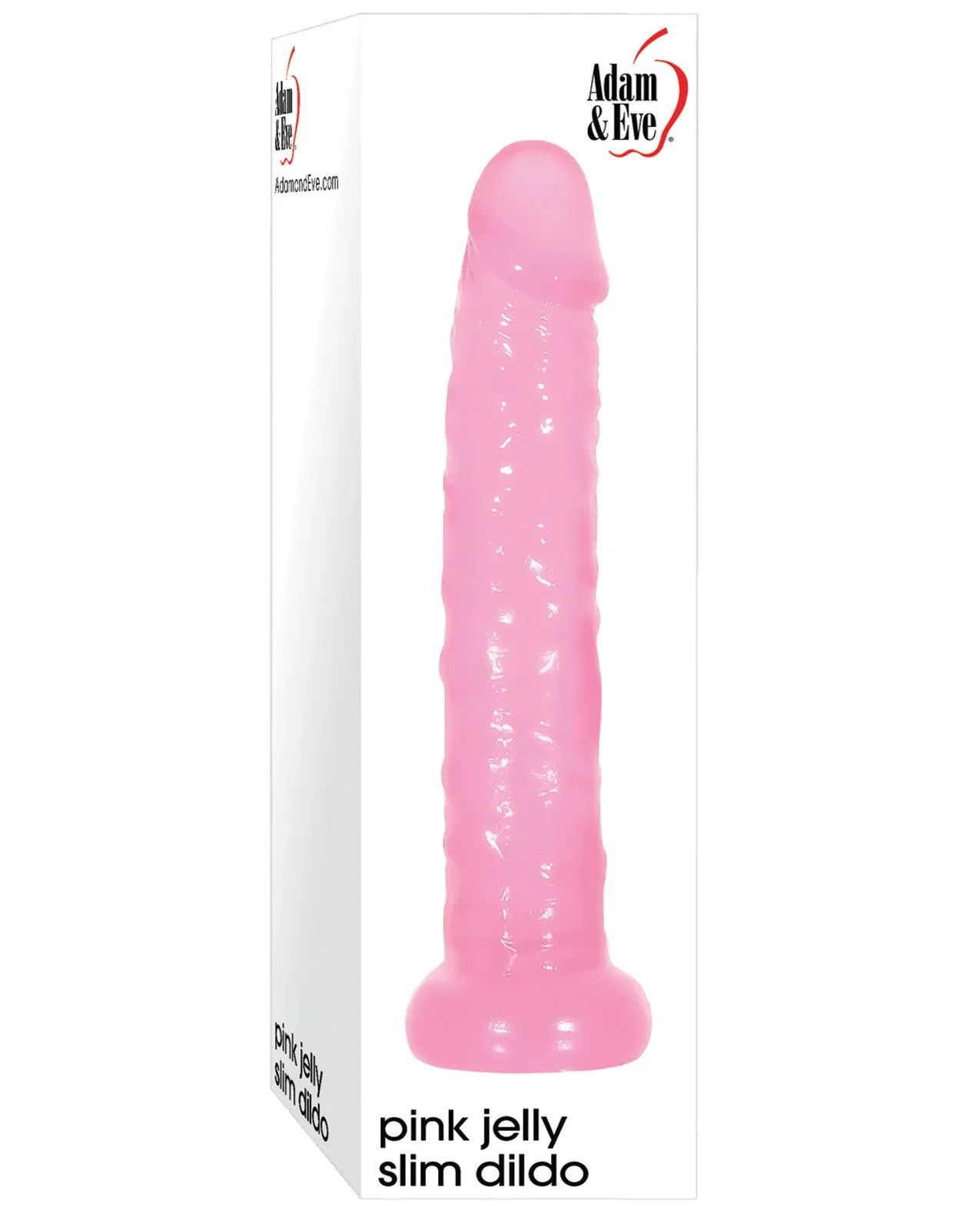 Adam & Eve Jelly Slim Dildo - Pink