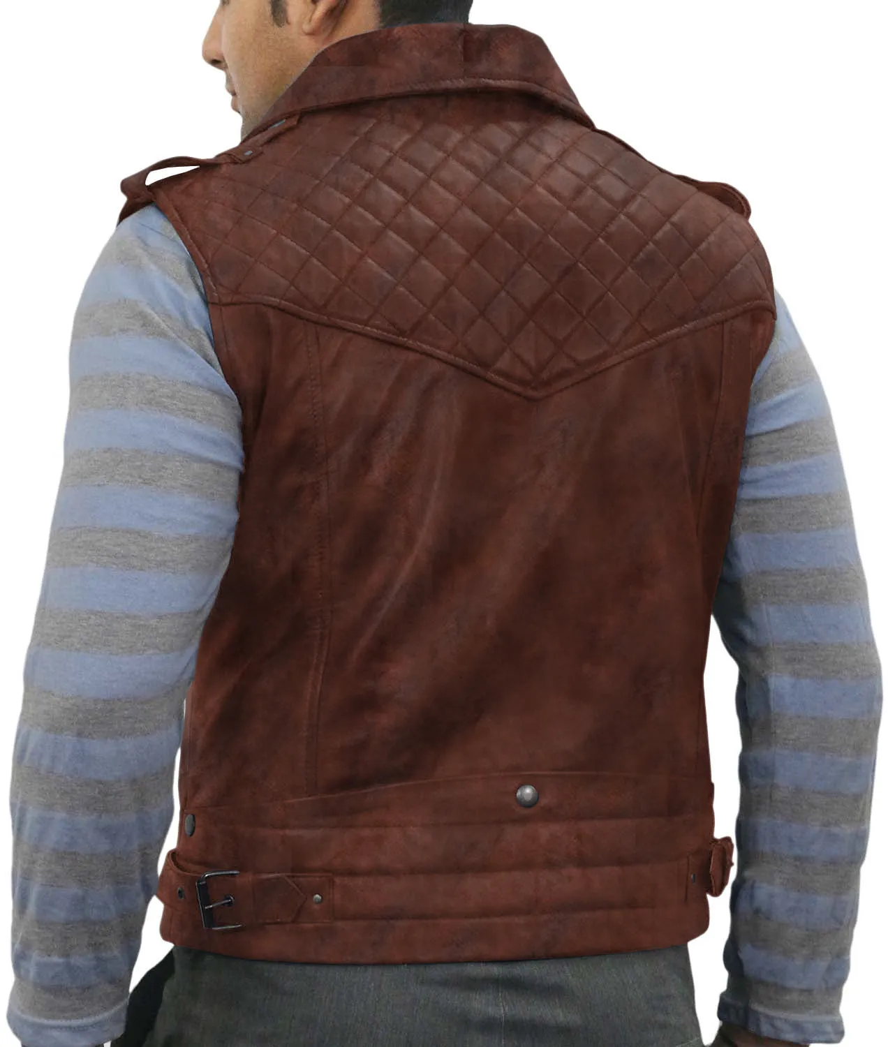 Aeloria Leather Motorcycle Vest