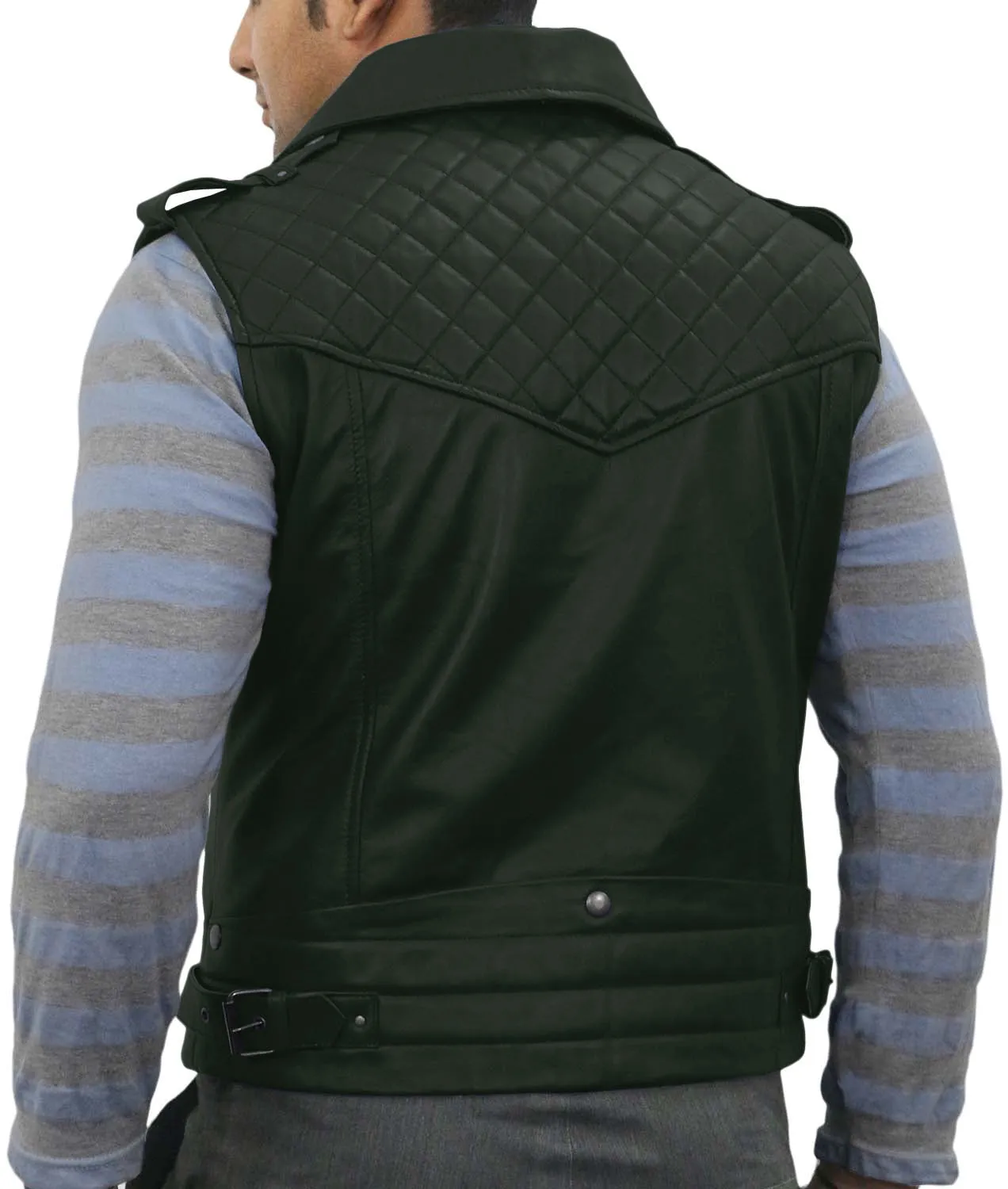 Aeloria Leather Motorcycle Vest