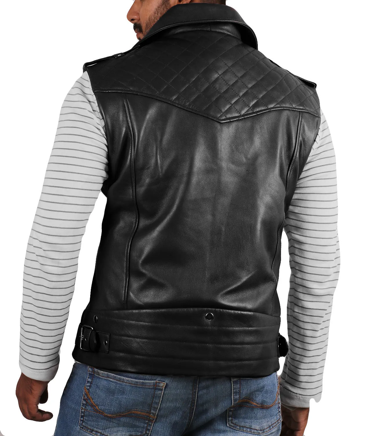 Aeloria Leather Motorcycle Vest