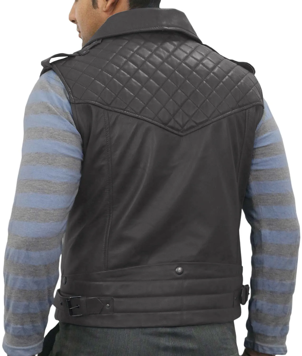 Aeloria Leather Motorcycle Vest