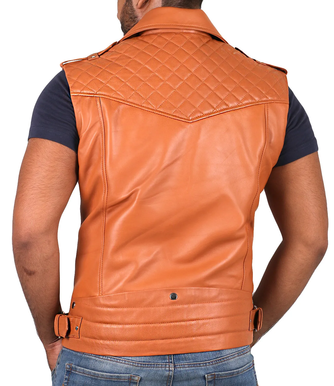 Aeloria Leather Motorcycle Vest