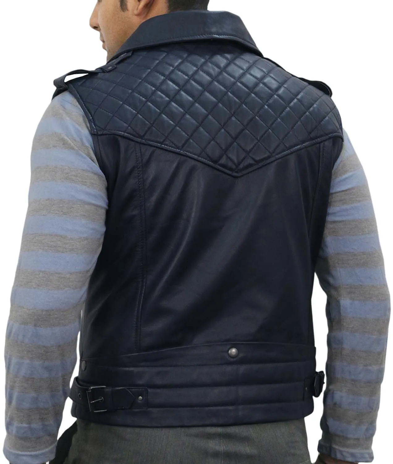 Aeloria Leather Motorcycle Vest