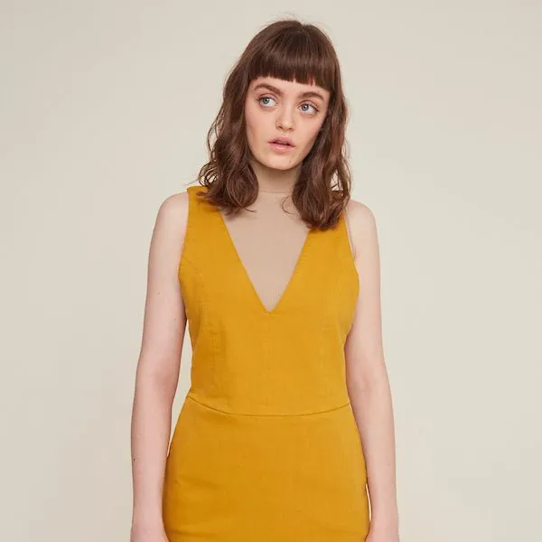 Alda Dress in Mustard