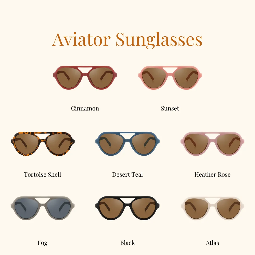 AVIATOR : SEMI-BENDABLE & POLARIZED SUNGLASSES | FOG