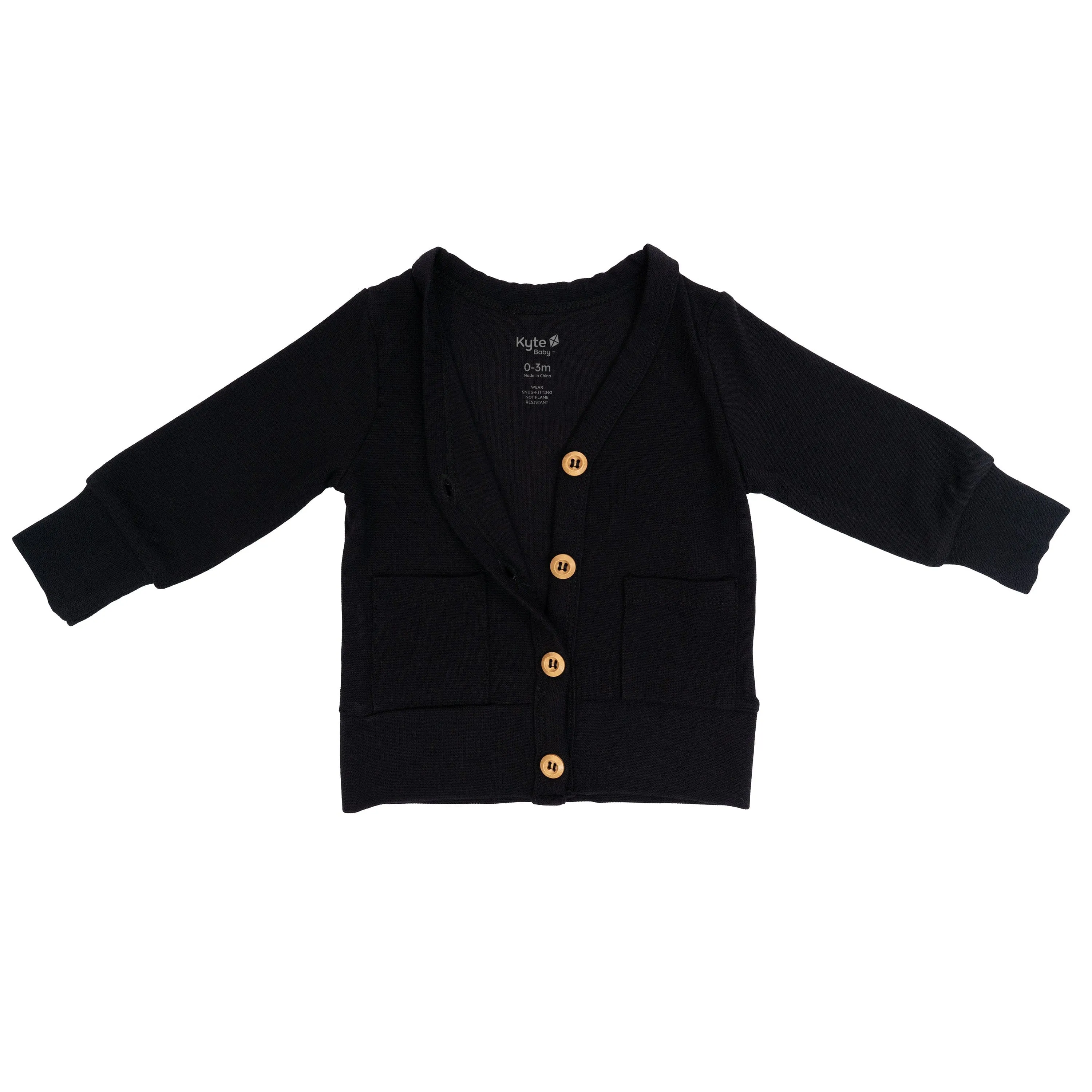 Bamboo Jersey Cardigan in Midnight