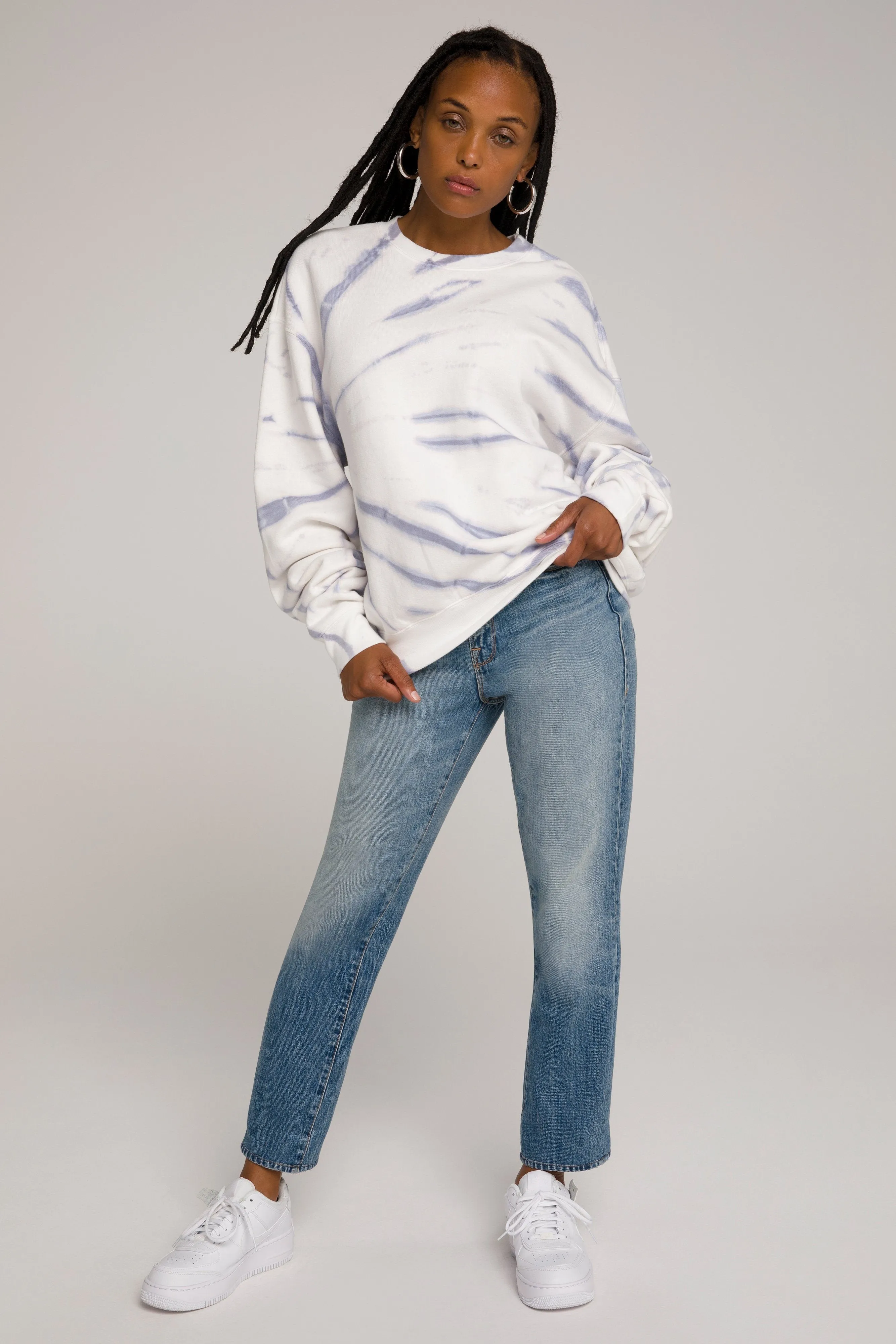 BOYFRIEND SWEATSHIRT | LILAC TIE DYE001