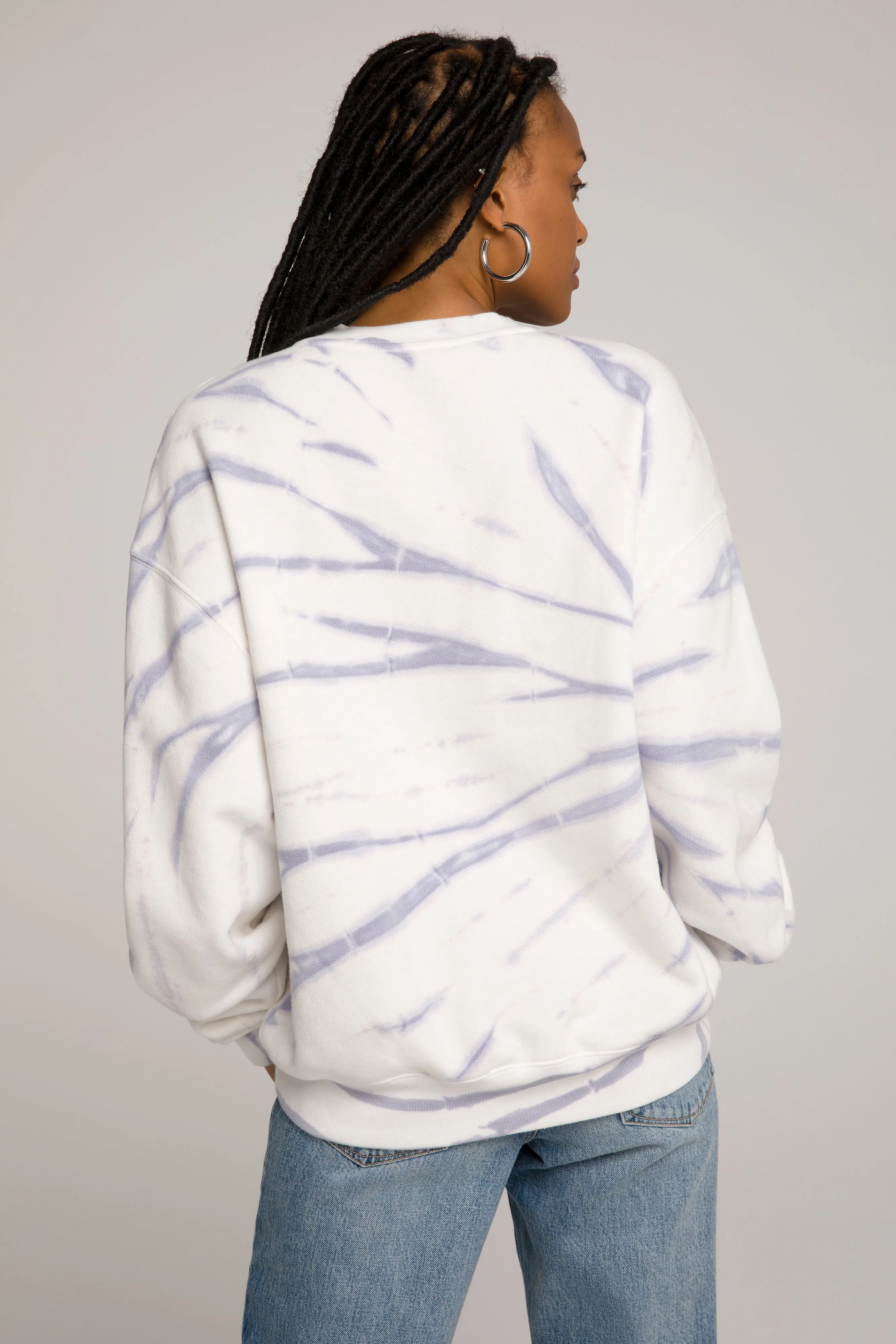 BOYFRIEND SWEATSHIRT | LILAC TIE DYE001