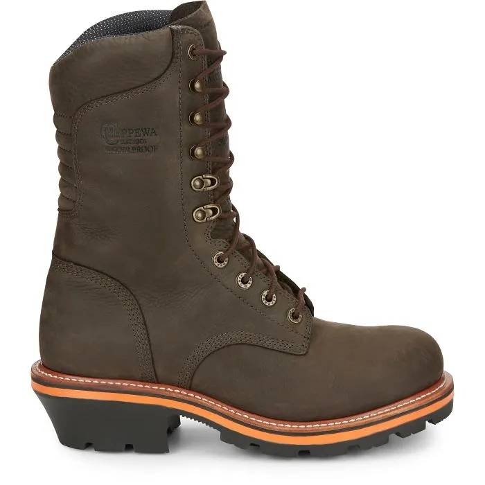 Chippewa Men's Thunderstruck 10" Soft Toe Work Boot - Brown - TH1032