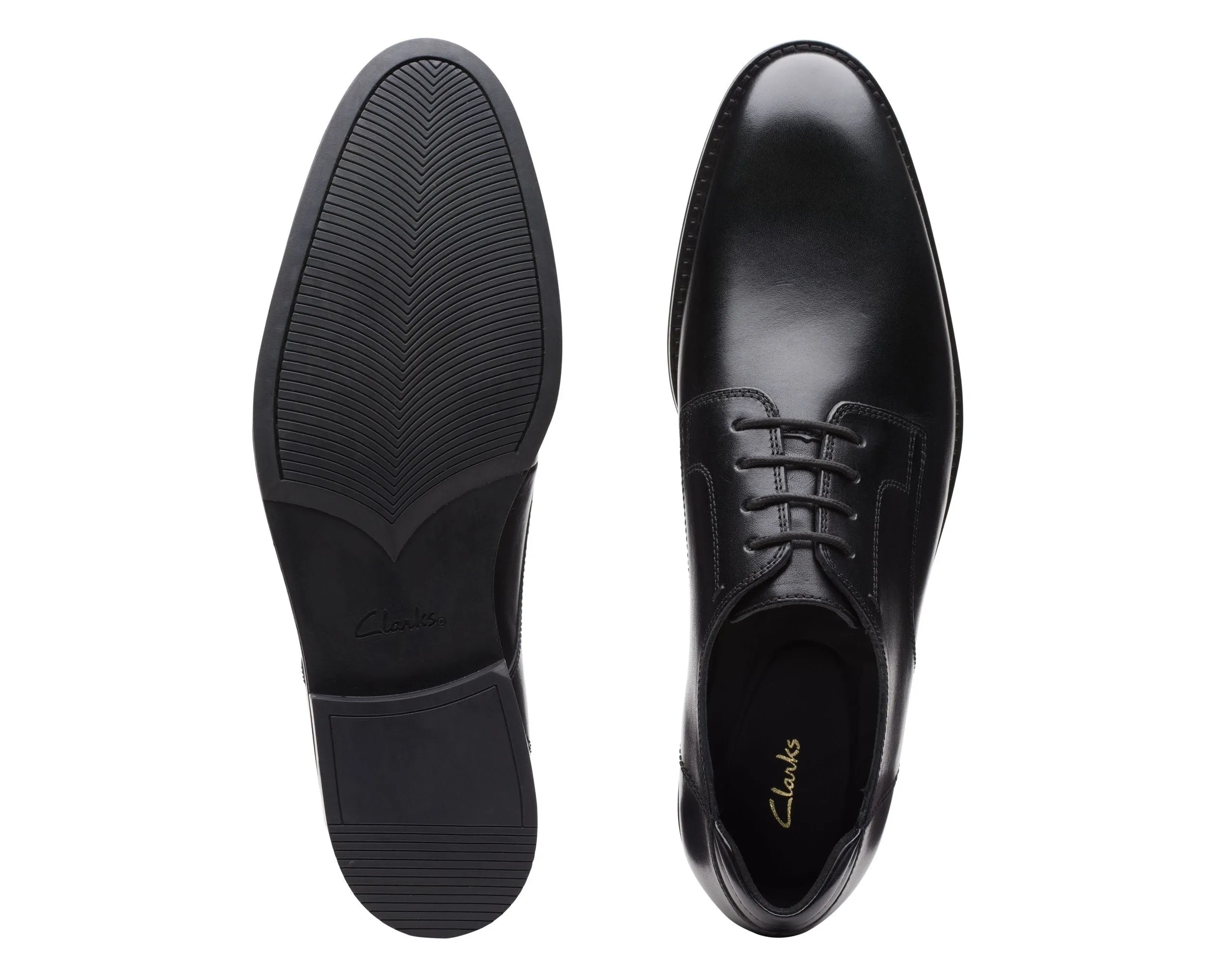 Clarks Citi Stride Walk Black Leather