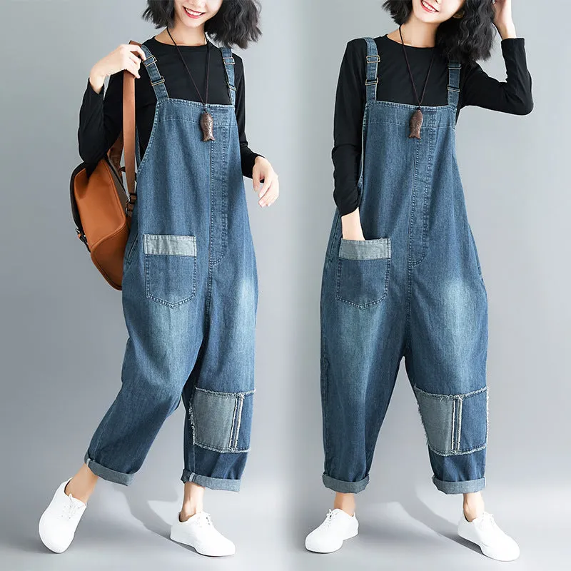 Classic Denim Plus Size Overalls