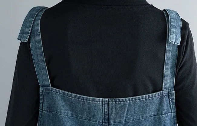 Classic Denim Plus Size Overalls