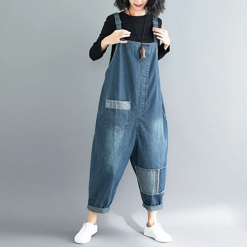 Classic Denim Plus Size Overalls