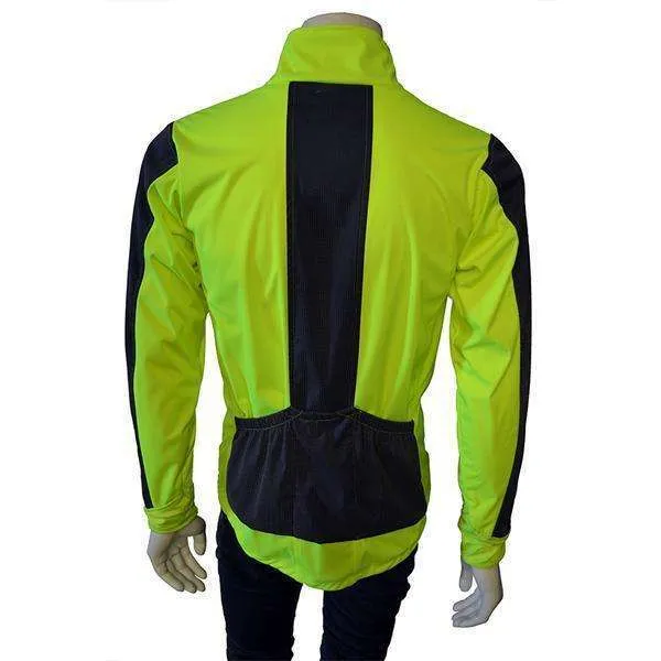 Denver Men's Reflective Softshell Jacket in Flo Lime/Graphite