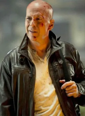 DIE HARD 5 BRUCE WILLIS LEATHER JACKET