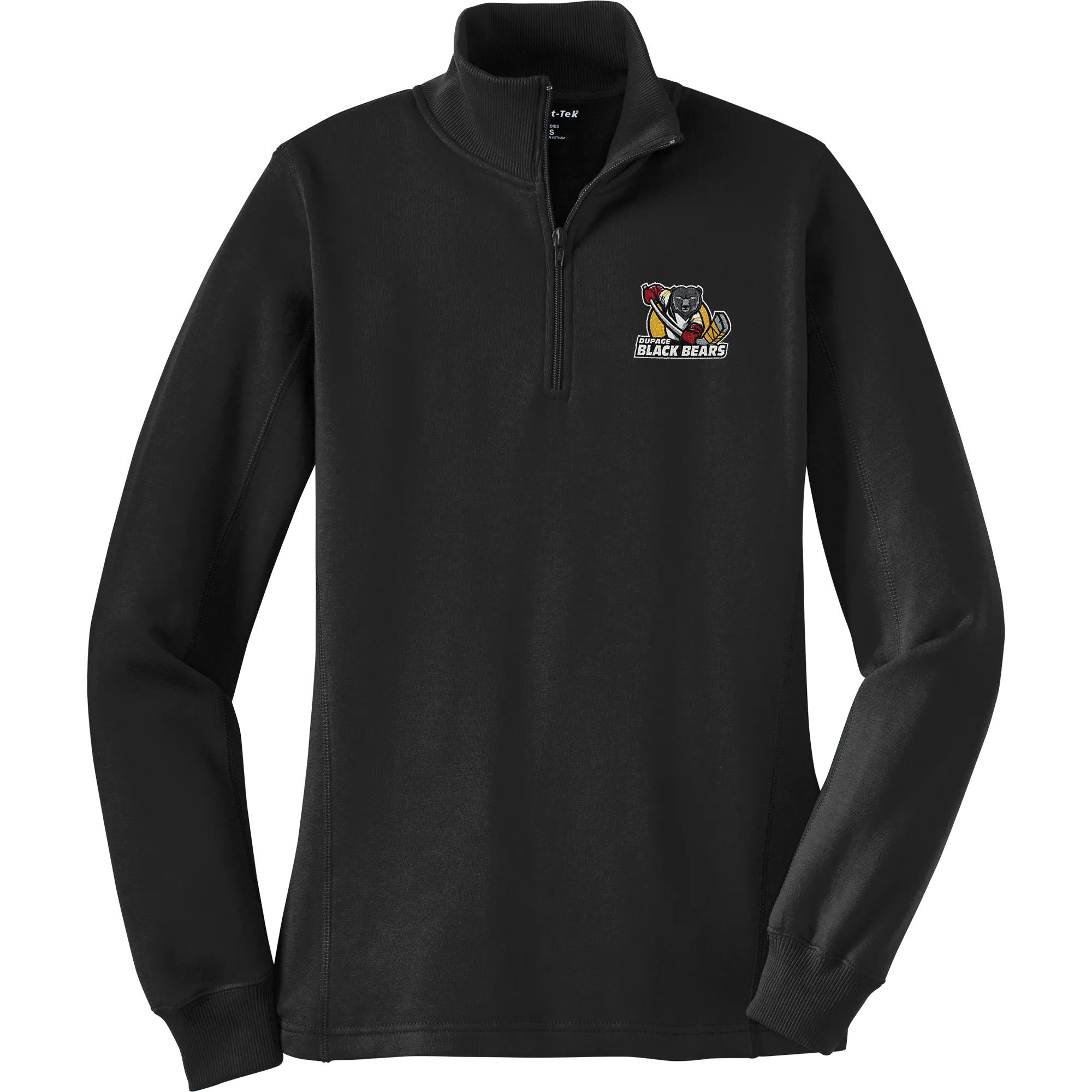 Dupage Black Bears Ladies 1/4-Zip Sweatshirt