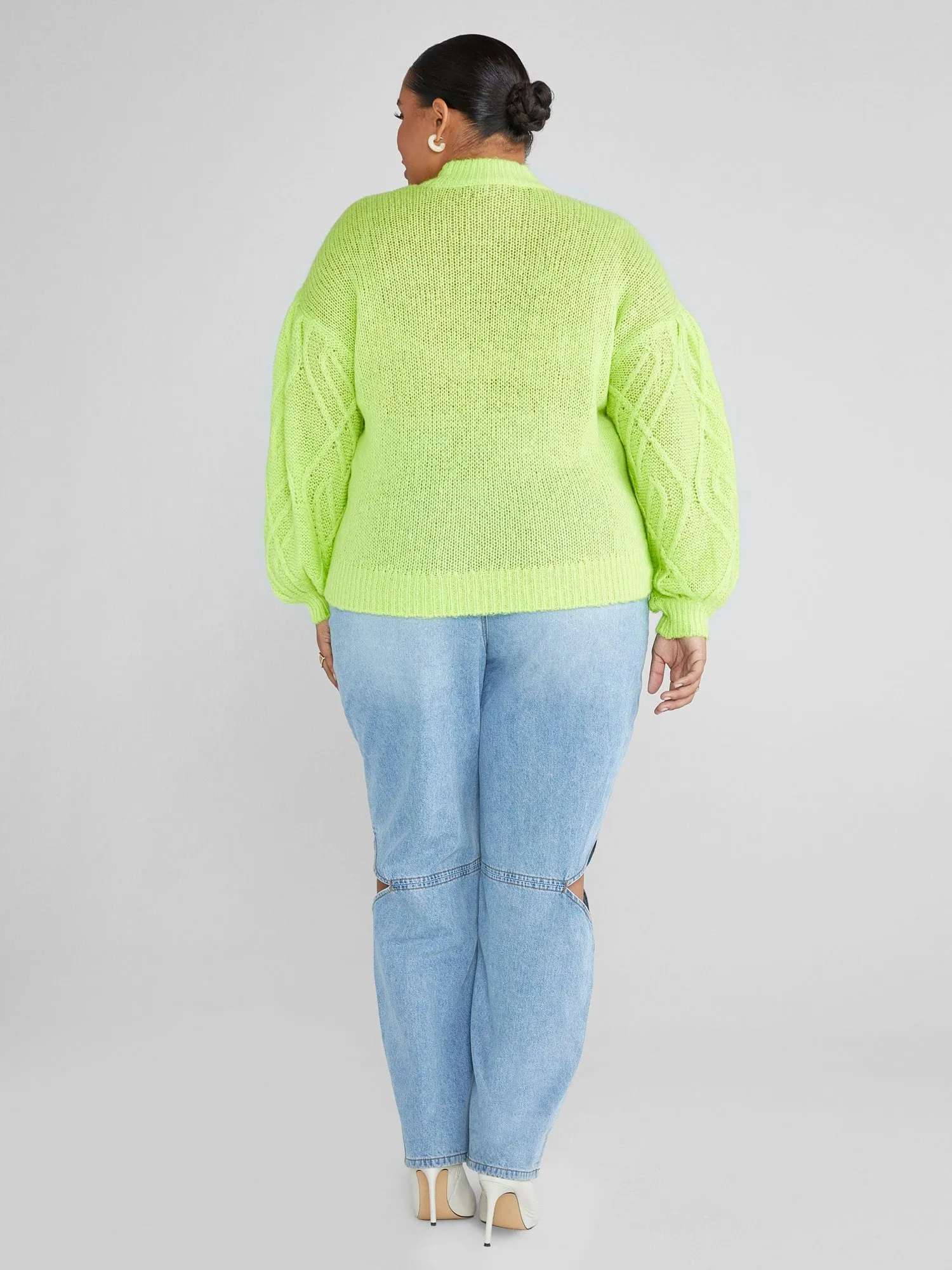 Fashion To Figure - Melody Cable Knit Sweater