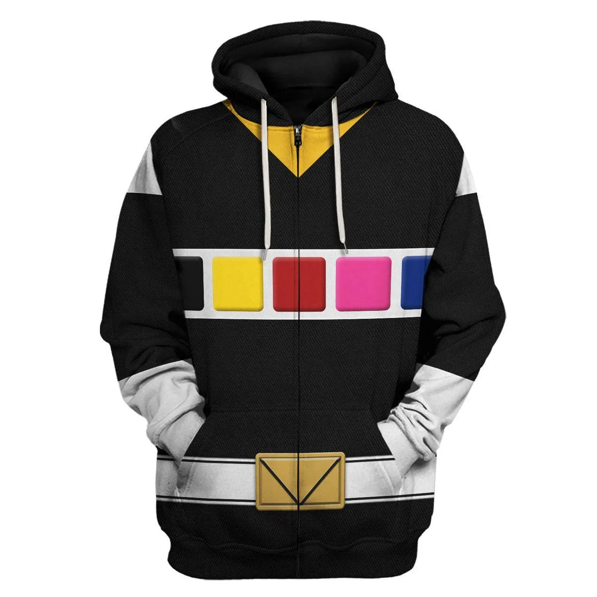 Gearhomie Black Space Ranger Hoodies Sweatshirt T-shirt Hawaiian Tracksuit