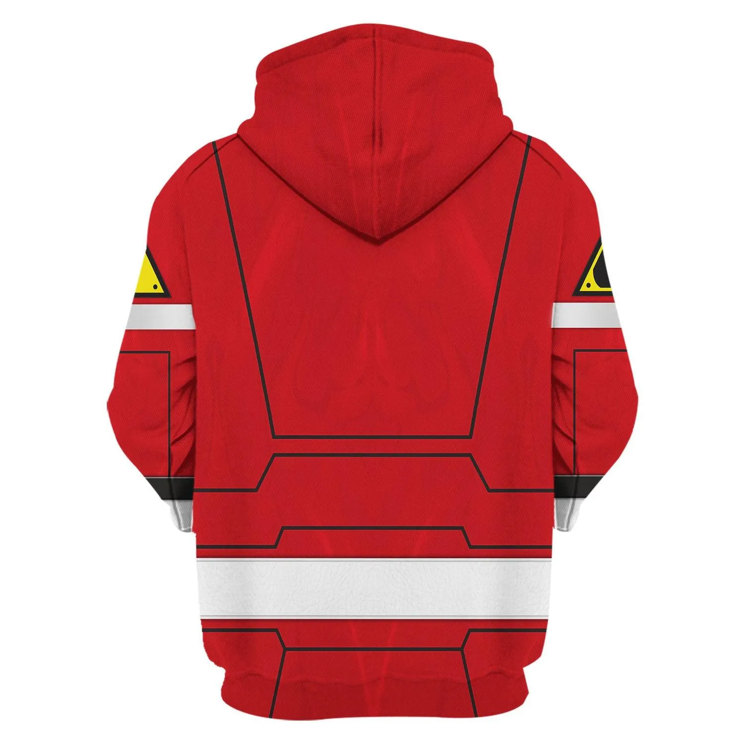 Gearhomie Red Power Rangers Turbo Hoodies Sweatshirt T-shirt Hawaiian Tracksuit