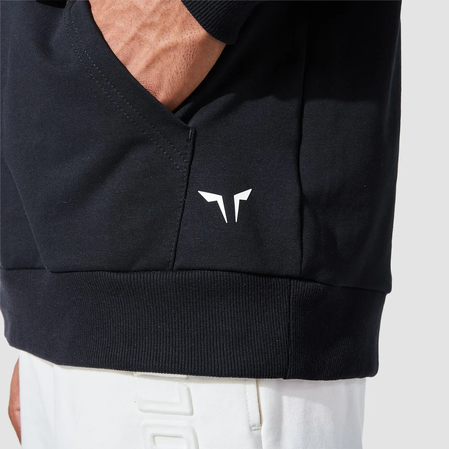 Graphic Wordmark Hoodie - Black