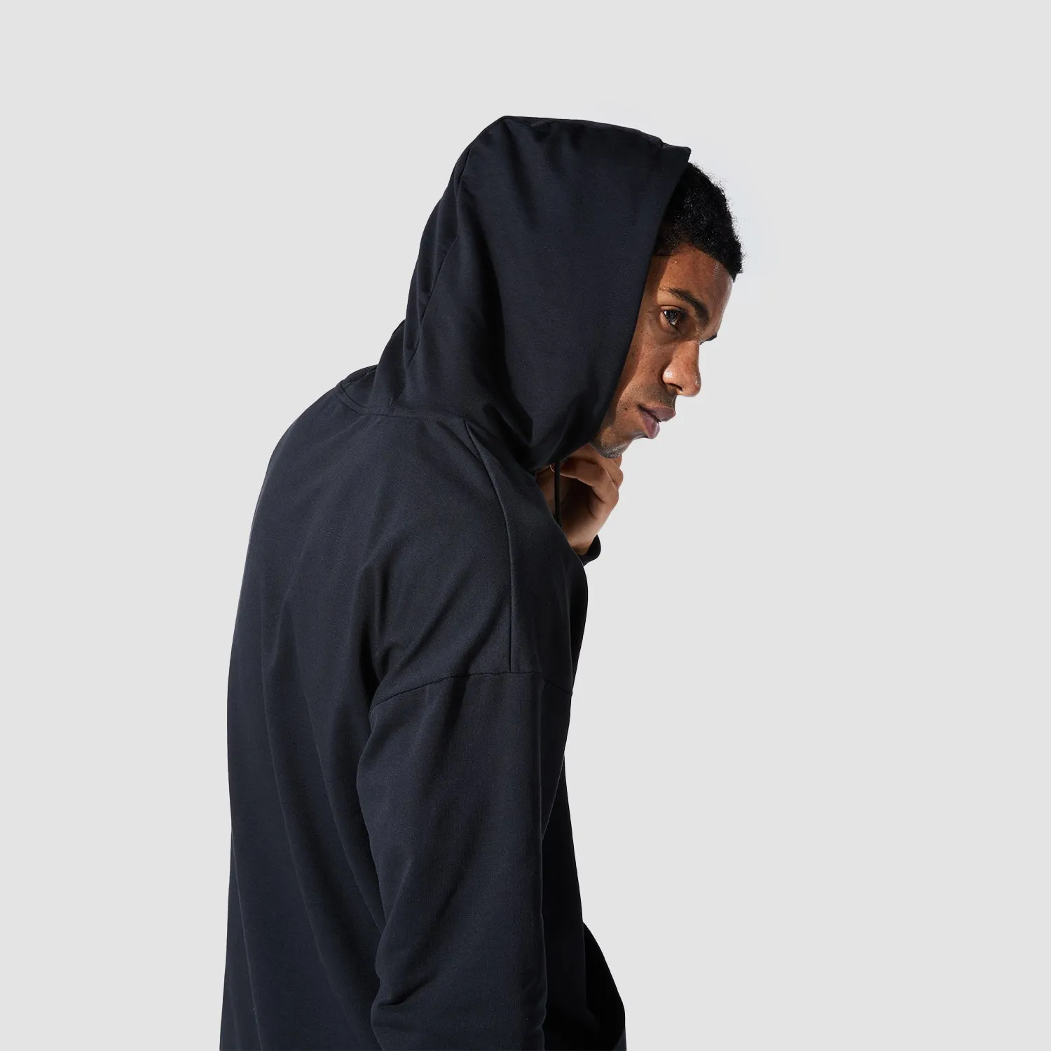 Graphic Wordmark Hoodie - Black