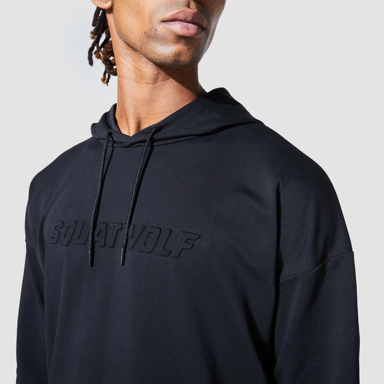 Graphic Wordmark Hoodie - Black