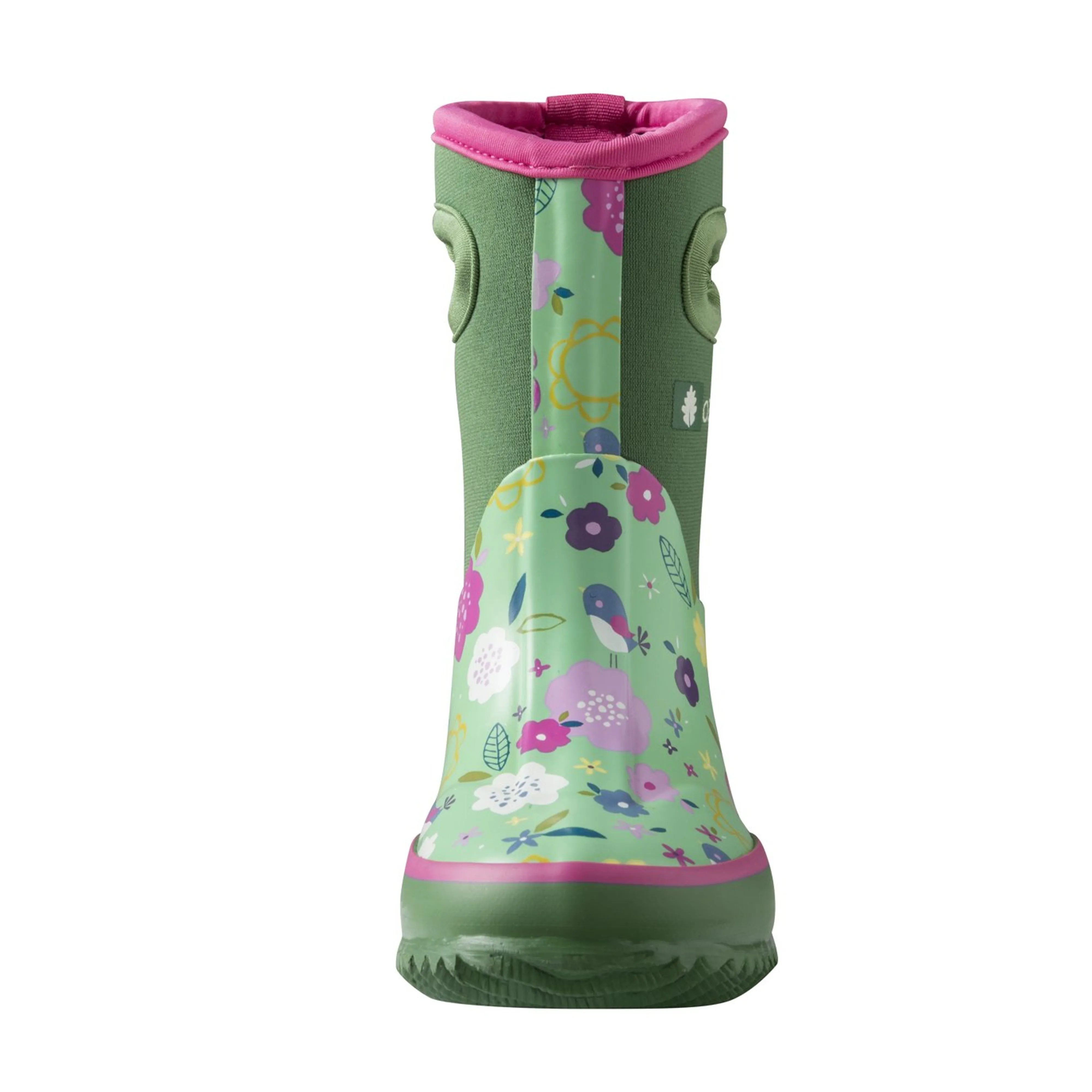 Green Floral Neoprene Rain/Snow Boots