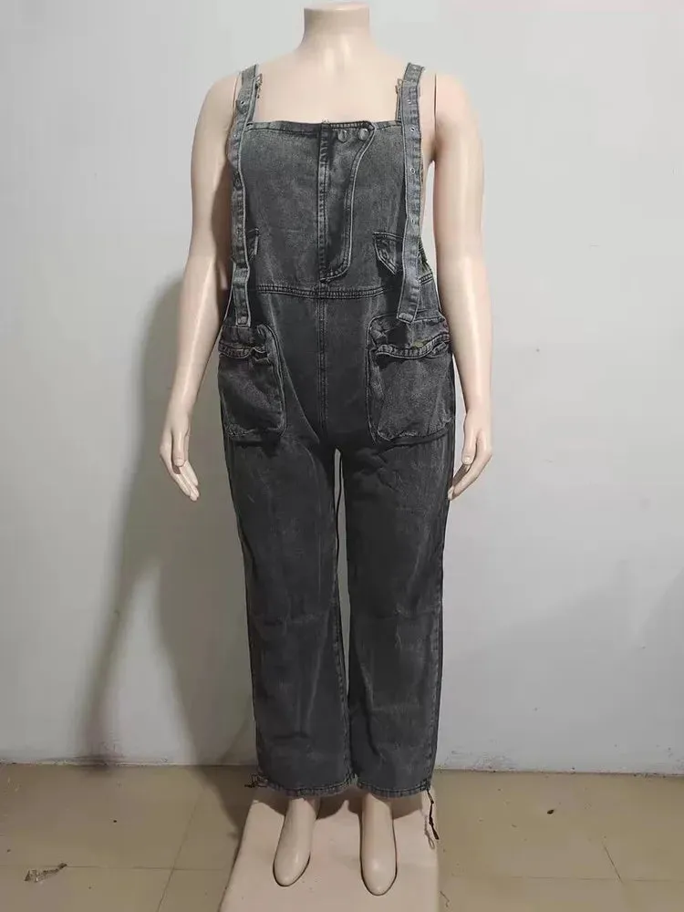 HEYFANCYSTYLE Luxe Baggy Denim Overalls