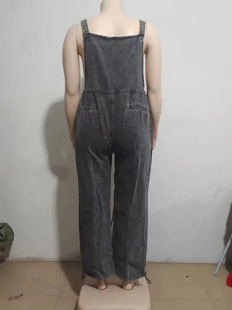 HEYFANCYSTYLE Luxe Baggy Denim Overalls