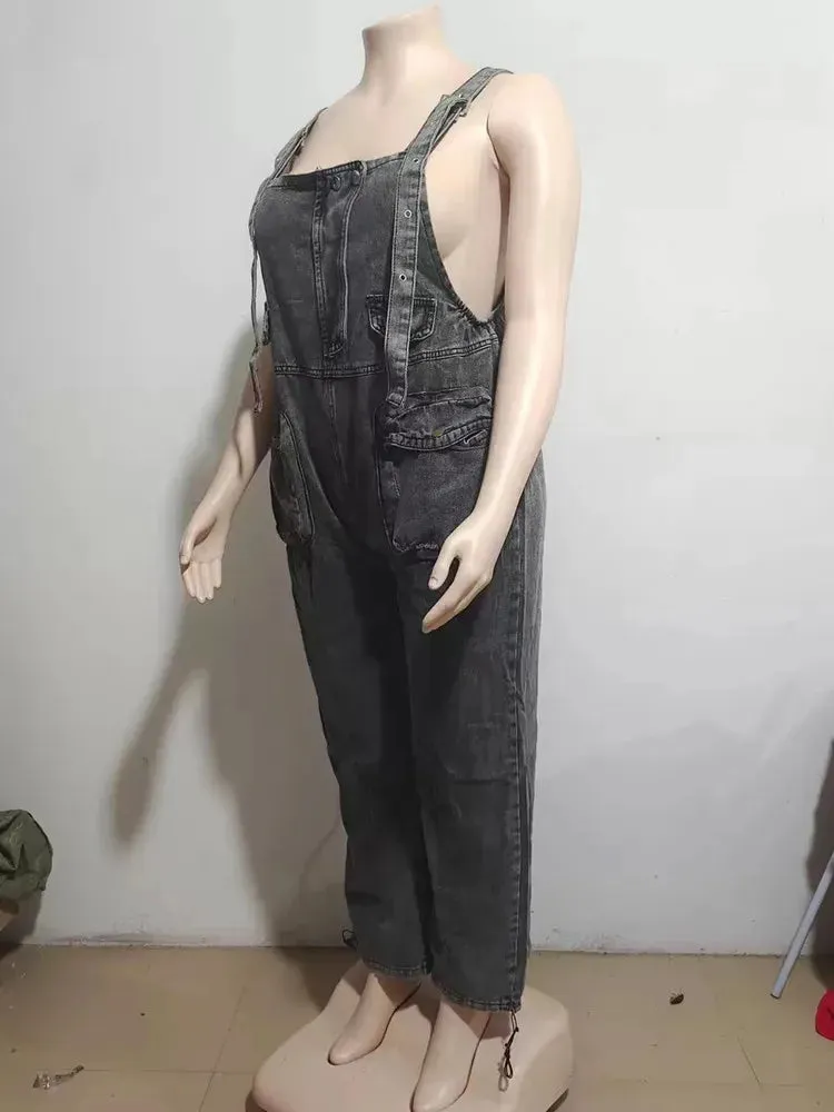 HEYFANCYSTYLE Luxe Baggy Denim Overalls