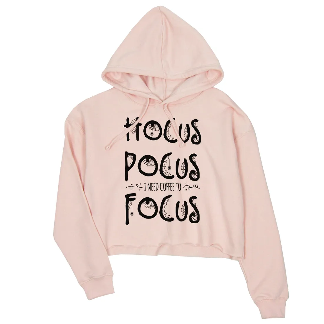 Hocus Pocus Focus Womens Crop Hoodie