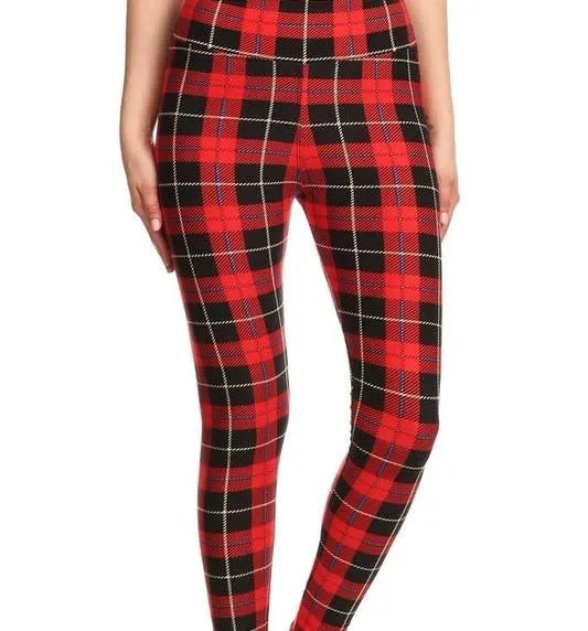 Holiday Plaid Yoga Legging