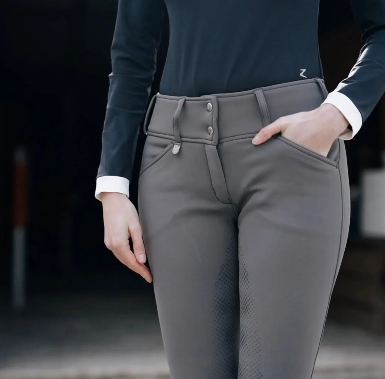 Horze Thermo Softshell Full Grip Grand Prix Breeches