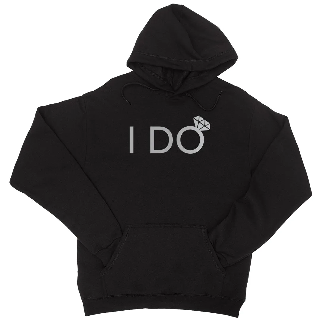 I Do She Said Yas-SILVER Unisex Pullover Hoodie Wedding Bridal Gift