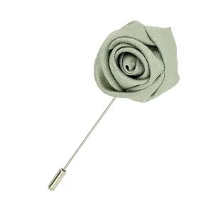 Light Sage Shantung Lapel Pin