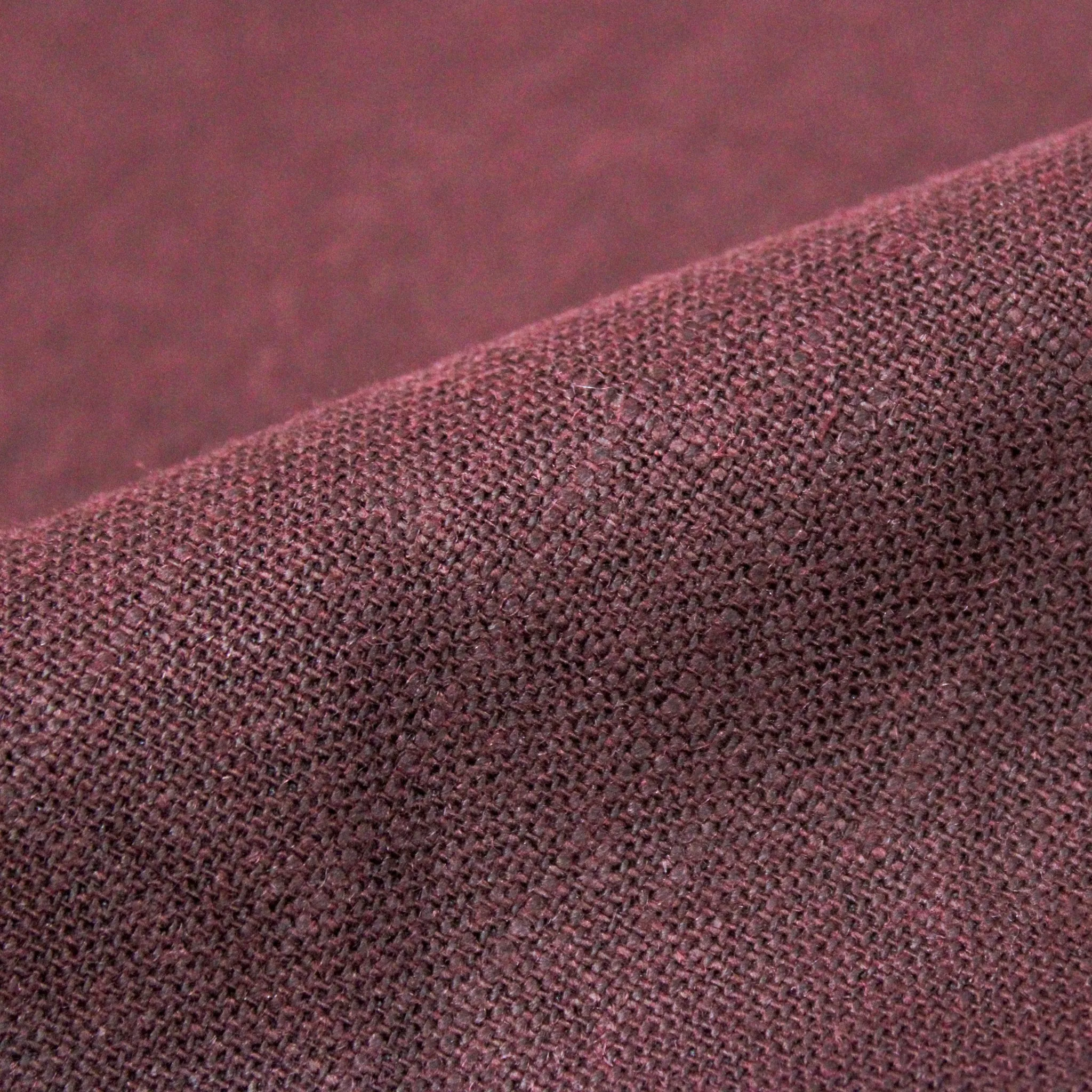 MAROON COATED LINEN