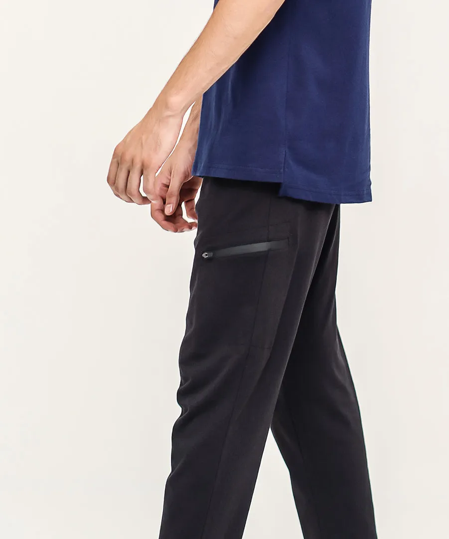 Men's Coated Zip Tapered Pants