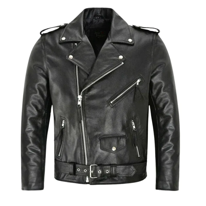 Men's Punk Style Faux Leather Jacket, All-Season