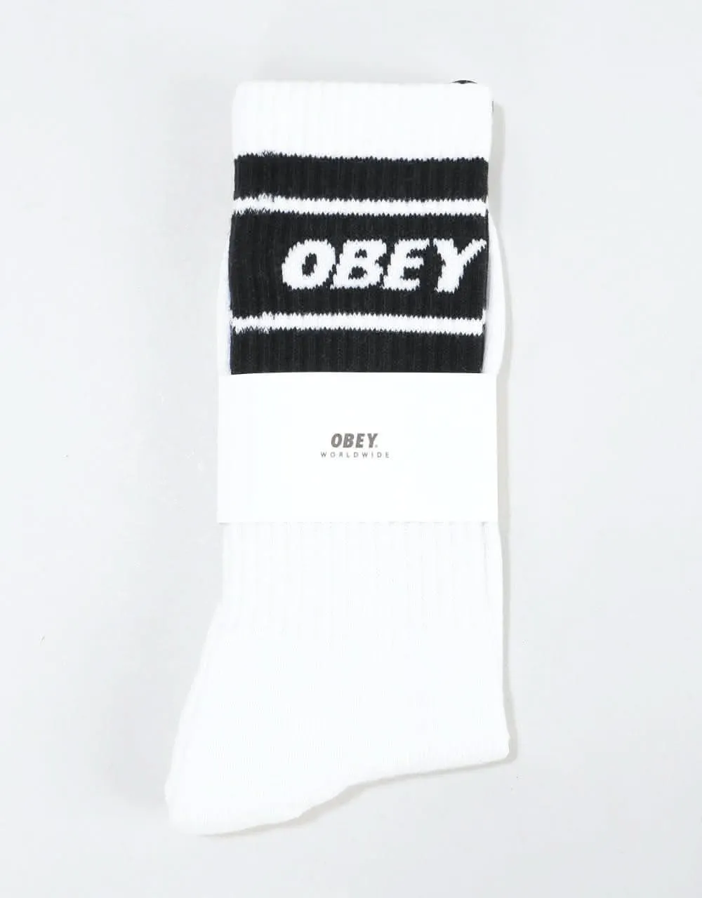 Obey Cooper II Socks - White/Black