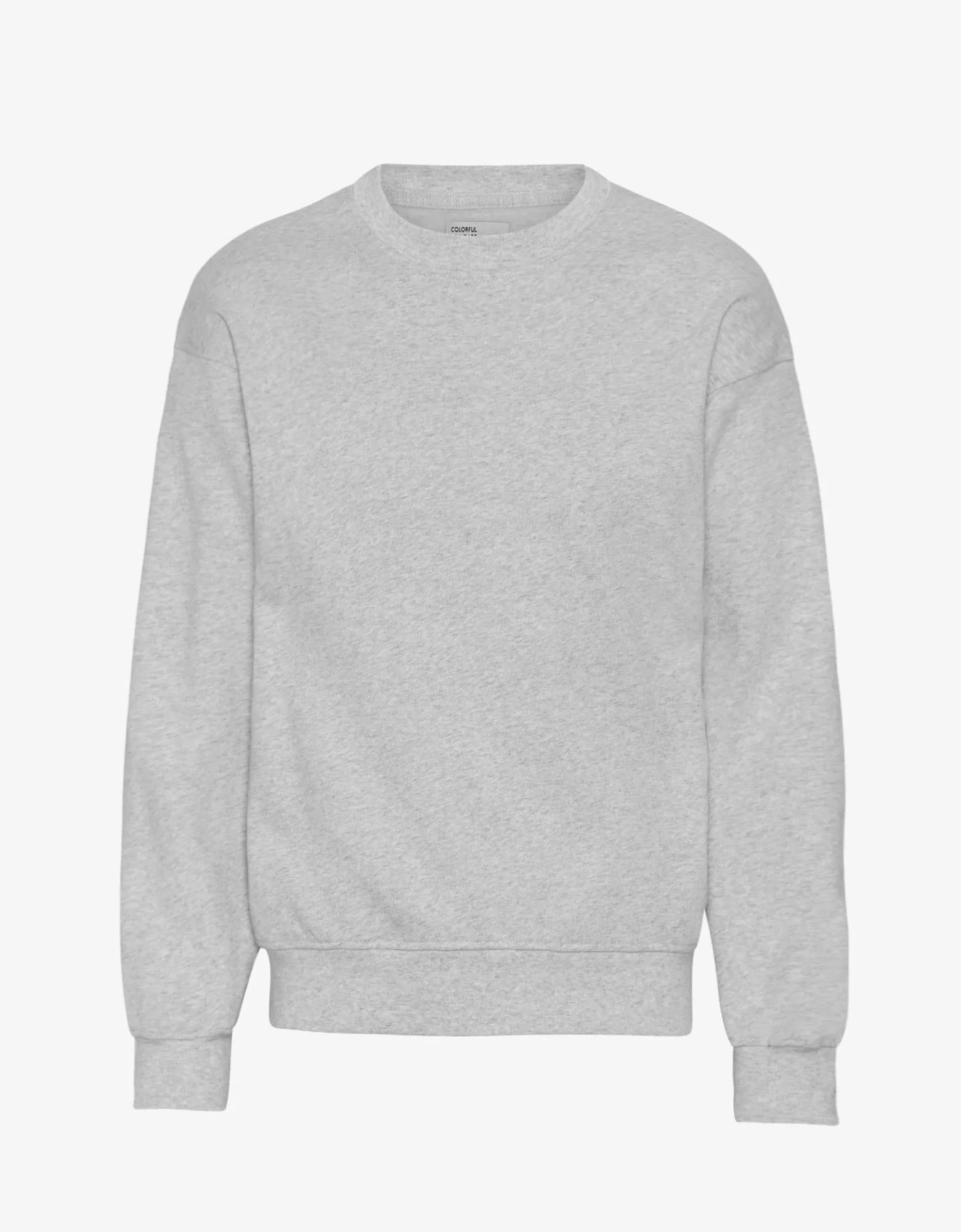 Organic Oversized Crew - Heather Grey