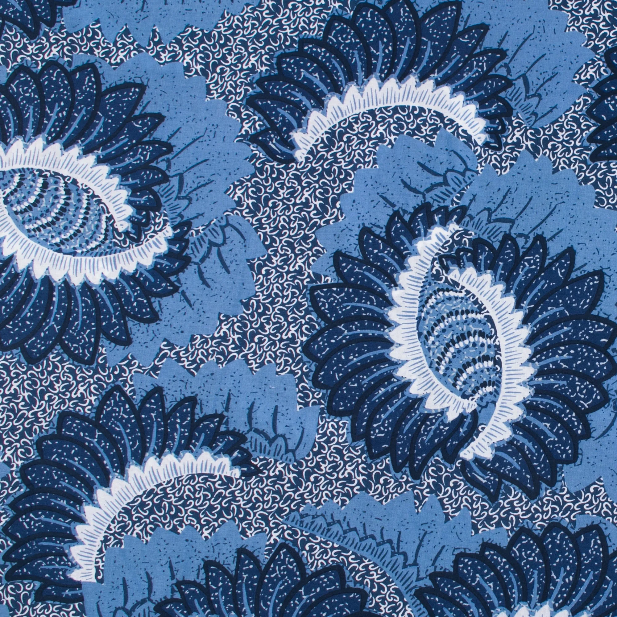 Printed Voile - SILVIA - 002 - Blue