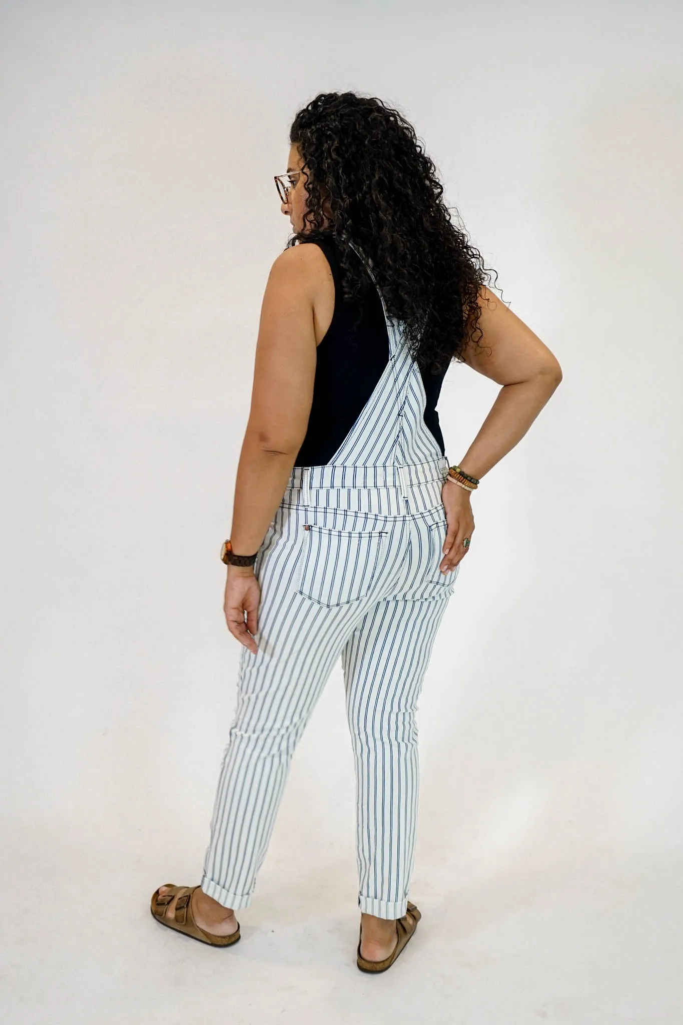 Railroad Stripe Overalls