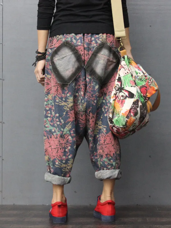 Rakel Printed Patched Trouser Pants