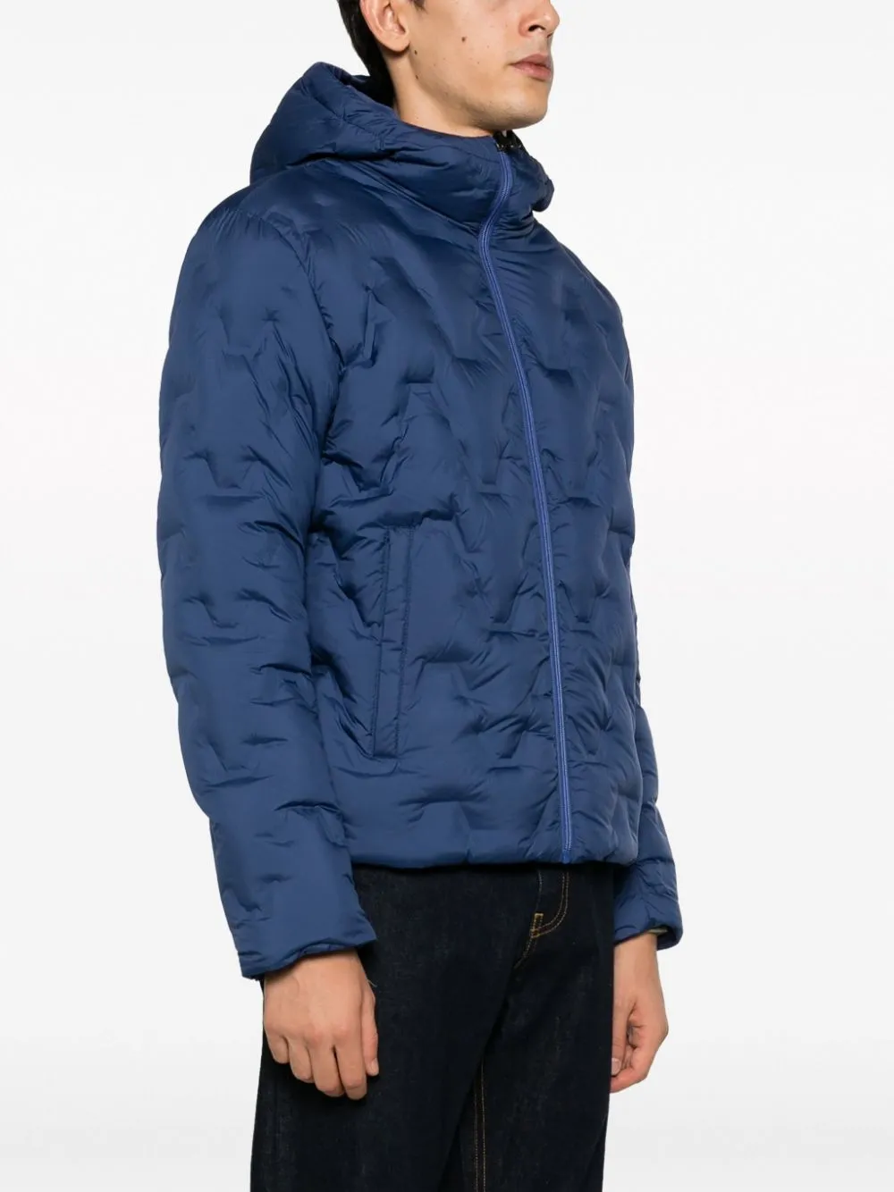 reversible hooded padded jacket