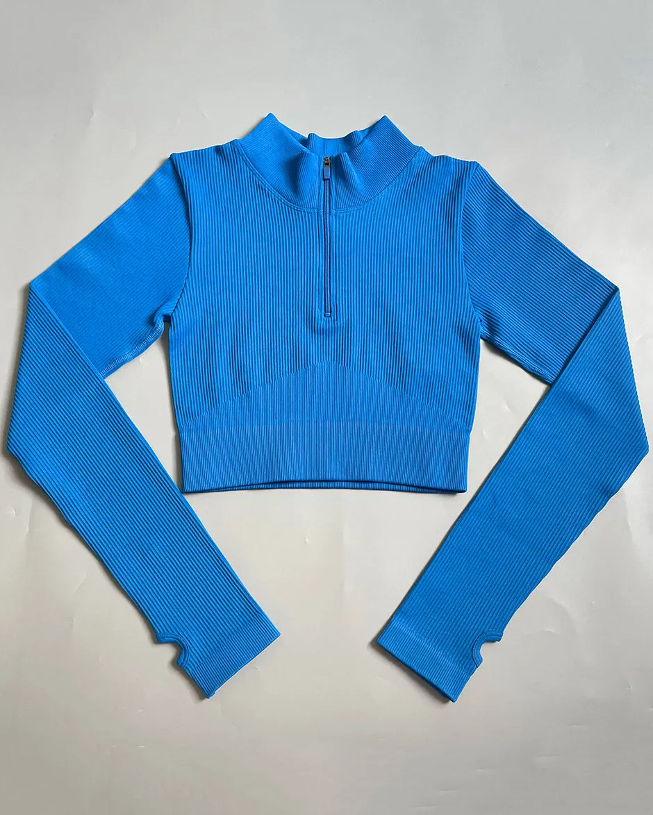 Seamless Threaded Long-Sleeve Quick-Drying Tracksuit