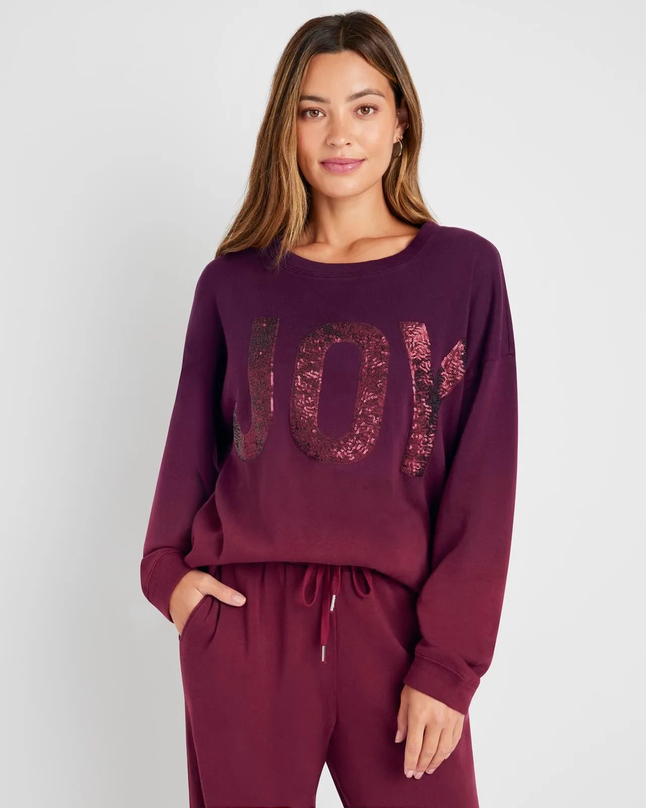 Sequin Fleece Sweatshirt