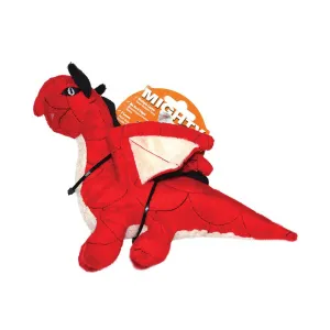 Tuffy MIGHTY Toy Jr Dragon Red Dog Toy