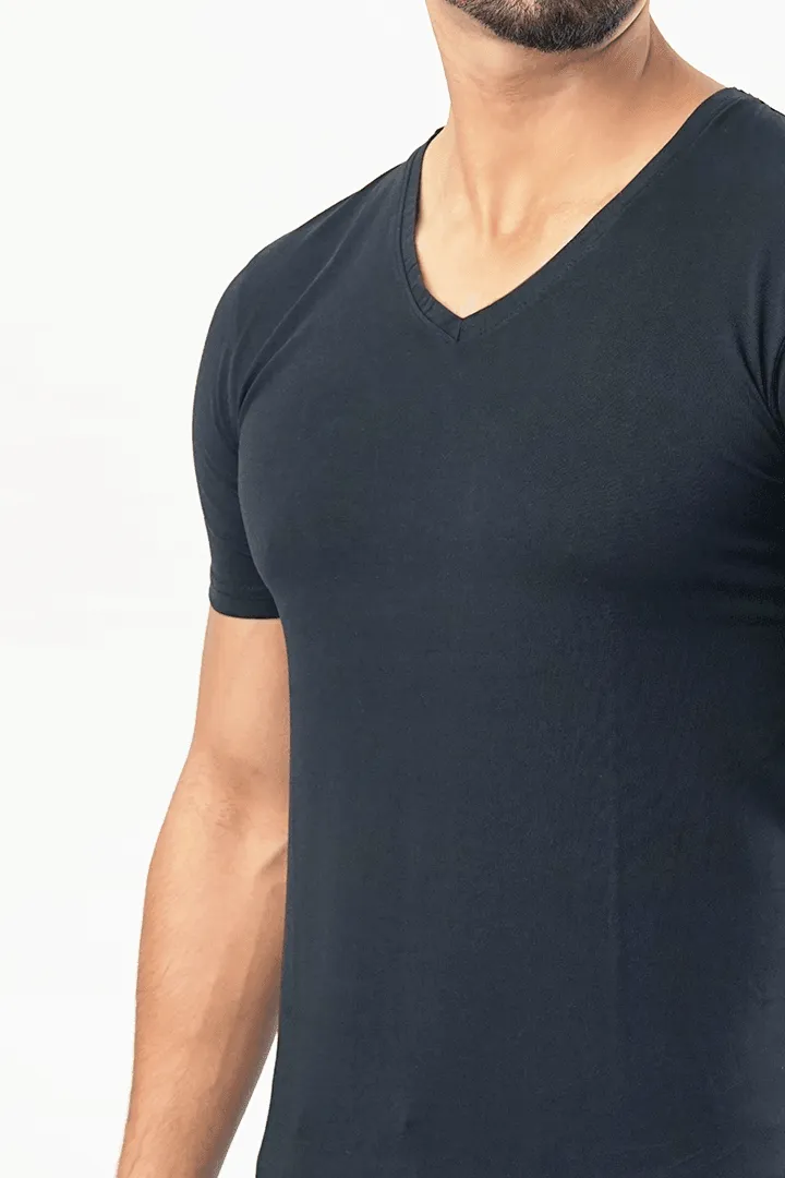 V-Neck Undershirt - Black